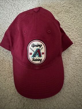 AZ Diamondbacks Maroon Spring Training Baseball Cap with Patch